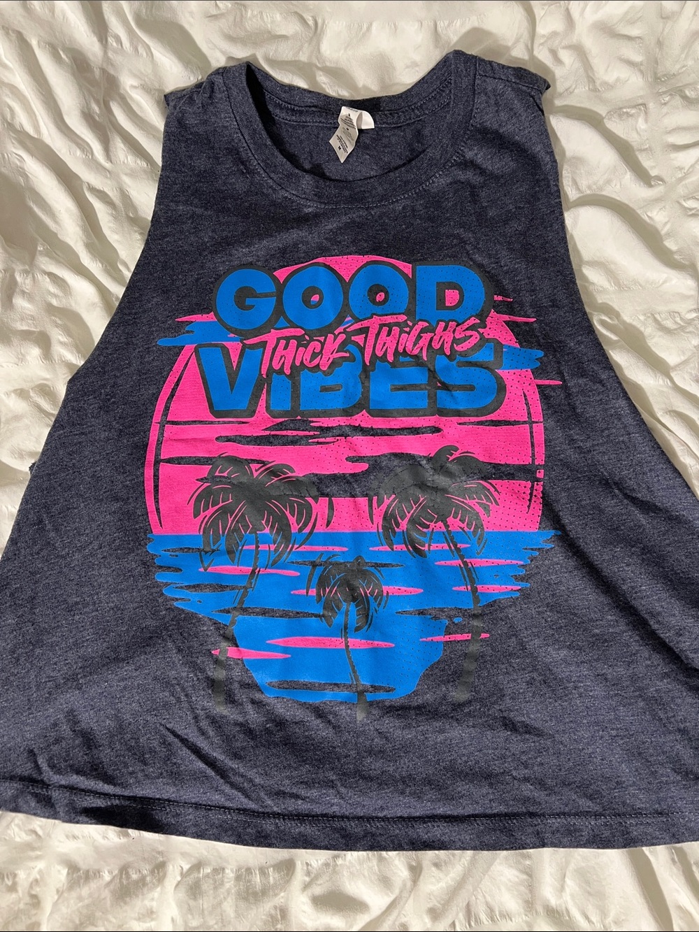NWOT Barbells & Ponytails Crop Tank